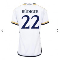 Ženski Nogometni dresi Real Madrid Antonio Rudiger #22 Domači 2023-24 Kratek Rokav